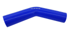 Патрубок кут 135 ° - D = 45 товщина = 4 мм (150 мм х 150 мм) силікон синій 135-45-150х150