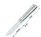 нож складной серебряный дракон A751 Без бренда (t1576) - изображение 2