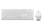 Комплект A4Tech Fstyler Sleek Multimedia Comfort F1010, White, клавиатура+мышь, USB