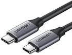 Кабель Ugreen US161 Type-C-Type-C 60W 3A Gen1 5Gbps Cable 1.5 м Gray (UGR-50751)