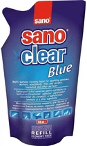 Засіб для миття скла Sano Clear Blue 750 мл (запасний блок) (7290012117275)
