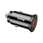 АЗУ Baseus Circular Plastic Dual USB QC3.0 Quick 30W, Black (CCALL-YD01)