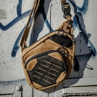 Тактична сумка-кобура для прихованого носіння Scout Tactical EDC crossbody ambidexter bag coyot/black - зображення 10