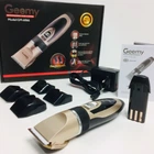 Машинка для стрижки Gemei GM-6066 акумуляторна тример для волосся бороди та вусів з керамічними лезами, 2 акумулятори, насадки 3 6 9 12 мм, машинка для стрижки волосся бездротова