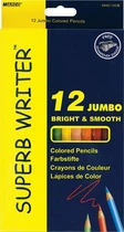 Олівці кольорові Marco Superb Writer Jumbo зі стругачкою 12 кольорів (4400-12CB)