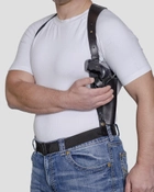 Подплечная, вертикальна шкіряна кобура A-LINE для револьвера чорна (3КП4) - зображення 2