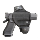 Кобура синтетична, поясна на скобі A-LINE для Glock чорна (С91) - зображення 1