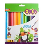 Акварельні кольорові олівці 24 штук KIDS LINE ZIBI (ZB.2476)