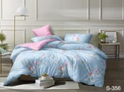 Постельное белье с компаньоном (S356) 2-спальный TAG tekstil Голубой (2000001421185)