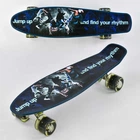 Пенни борд со светящимися колесами (Р 13780) Best Board, доска=55см, колёса PU