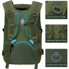 Рюкзак тактический Eagle M09B (штурмовой, военный) мужская сумка Олива - изображение 3