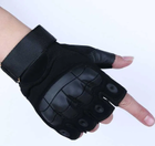 Тактичні рукавички без пальців Чорний Розмір M (17092142121) - зображення 1