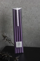 Свеча столовая высокая BBcandles 45 см 4шт темно-сиреневая "Grape jam" - изображение 1