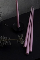 Свеча столовая высокая BBcandles 45 см 4шт дымчато-розовая "Cashmere rose" - изображение 3