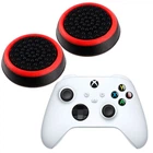 Силіконові накладки на аналогові стіки Honson для геймпада Xbox Series X / S чорні з червоною окантовкою 2 шт