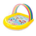 Детский надувной бассейн Intex 57156 (147 x 130 x 86 см) Радуга Rainbow Arch Spray Pool