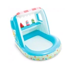 Дитячий надувний басейн Intex 48672 (127 x 102 x 99 см) Морожене Ice Cream Stand Playhouse