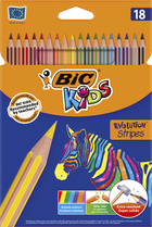Олівці BIC Evolution Stripes 18 кольорів (bc950524)