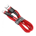 Кабель Baseus Kevlar Cable USB for Lightning 1.5A 2M Gray+Red (CALKLF-C09)