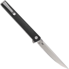EDC нож CRKT CEO Flipper Plain Edge Satin with Black Handle 7097 - изображение 2