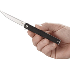 EDC нож CRKT CEO Flipper Plain Edge Satin with Black Handle 7097 - изображение 4