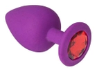 Силиконовая анальная пробка Slash Silicone, M цвет фиолетовый (20638804000000000) - изображение 1