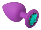 Силіконова анальна пробка Slash Silicone, M колір фіолетовий (20638810000000000) - зображення 1