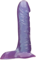 Фалоімітатор Doc Johnson Crystal Jellies Ballsy Super Cock колір фіолетовий (00315017000000000) - зображення 3