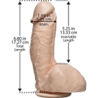 Фалоімітатор з імітацією сім'явивергання Doc Johnson Squirting Realistic Cock, 17 см колір тілесний (03802026000000000) - зображення 4