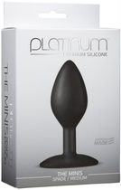 Анальна пробка Platinum Premium Silicone The Minis Spade Medium колір чорний (15907005000000000) - зображення 1
