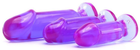 Набір анальних пробок Doc Johnson Crystal Jellies, Anal Starter Kit колір фіолетовий (21798017000000000) - зображення 3