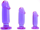Набір анальних пробок Doc Johnson Crystal Jellies, Anal Starter Kit колір фіолетовий (21798017000000000) - зображення 4