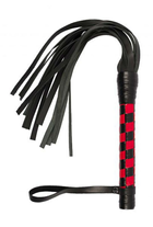 Плеть VIP Leather Flogger 14 хвостов цвет черный (16675023000000000) - изображение 2