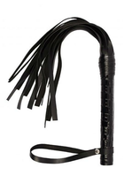 Плеть VIP Leather Flogger 14 хвостов цвет черный (16675005000000000) - изображение 1