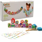Деревянная игрушка Шнуровка Сказочная Cubika 14309