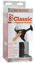 Страпон Vac-U-Lock Platinum Edition The Classic 8 inch with Supreme Harness колір тілесний (14700026000000000) - зображення 2