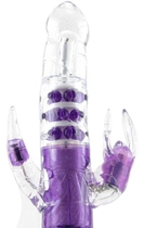 Потрійний багатофункціональний вібратор Glitter Glam Triple Play Vibrator Waterproof Purple (11811000000000000) - зображення 4