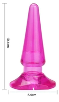 Анальная пробка Lovetoy X-Basic Cutey Vibe цвет розовый (07635016000000000) - изображение 3