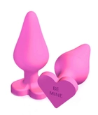 Анальна пробка Blush Novelties Naughty Candy Heart колір рожевий (17769016000000000) - зображення 1