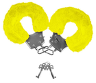 Наручники Neon Luv Touch Neon Furry Cuffs колір жовтий (05957012000000000) - зображення 1