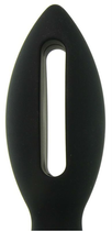 Анальна пробка-тунель Kink Wet Works Lube Luge Premium Silicone Plug 5 Inch, 12,7 см колір чорний (19876005 млрд) - зображення 2