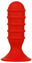 Анальная пробка Menzstuff Ribbed Torpedo Dong 4 inch Red (15336000000000000) - изображение 1