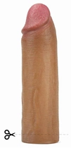 Увеличивающая насадка на пенис Revolutionary Silicone Nature Extender цвет коричневый (19559014000000000) - изображение 7