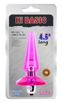Анальная вибропробка Chisa Novelties Nicoles Vibra Plug цвет розовый (20707016000000000) - изображение 3