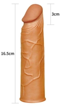 Насадка на пеніс Pleasure X-Tender Series X-Tra Girth! 30% Increase! колір коричневий (18926014000000000) - зображення 5