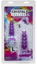 Комплект з 2х анальних пробок Doc Johnson Crystal Jellies Anal Delight Traner колір фіолетовий (12651017000000000) - зображення 8