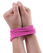 Бондажная мотузка Fetish Fantasy Mini Silk Rope 6 Feet колір рожевий (+16023016000000000) - зображення 4