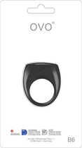 Эрекционное кольцо в виде перстня с вибрацией OVO B6 (12393000000000000) - изображение 4