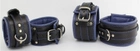 Чорно-синій комплект наручників і поножі Scappa розмір S (21676000005000000) - зображення 1