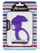 Ерекційне кільце з вібрацією X-Basic Dolphin Silicone Cockring колір фіолетовий (13178017000000000) - зображення 5